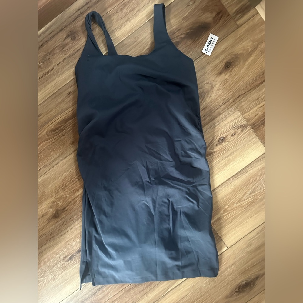 Maternity small Old Navy Black Scoop Neck Tank Skort Dress BNWT